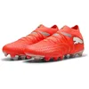 Image de PUMA Future 9 Pro FG/AG Chaussures de Football Unisexe Rouge Brillant Blanc Noir Argent 40 EU, Glowing Red PUMA White PUMA Black PUMA Silver, 41 EU