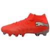 Image de PUMA Future 9 Match FG/AG Wn's Chaussures de Football pour Femme Rouge/Blanc/Noir/argenté Pointure 38, Rouge Brillant Puma Blanc Puma Noir Puma Argent, 38 EU