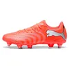 Image de PUMA Future 9 Play MXSG Chaussures de Football Unisexe Rouge Brillant Blanc Noir Argent 41 EU, Glowing Red PUMA White PUMA Black PUMA Silver, 42.5 EU