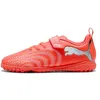 Image de PUMA Future 9 Play TT V JR Chaussures de Football, Rouge éclatant, Blanc et Noir, Pointure 44, PUMA Rouge Brillant Blanc PUMA Noir, 28 EU
