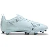 Image de PUMA Ultra 6 Play FG/AG JR Chaussures de Football, Bleu Glacial, Blanc-Bleu, Pointure 37, ICY Blue PUMA White Blue Jewel, 4.5 UK