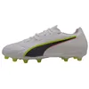 Image de PUMA Chaussures de Football Unisexe King 20 Match FG/AG, Blanc/Rouge et Jaune Alert, 41 EU, Puma Alerte Blanche, Rouge, Jaune, 42.5 EU