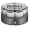 Image de SEVERIN Yaourtière pratique et compacte, Machine à yaourt maison 13 W, Yaourtière électrique et 7 pots de yaourt en verre de 150 ml avec couvercle, garanti sans BPA, anthracite, JG 3510
