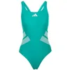 Image de adidas Femme Logo C-Back Swimsuit Swimwear, Equipment Green/White, 34