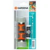 Image de Gardena - Ensemble d'accouplement 19mm (3/4") (2 x connecteur de Tuyau, 1 x Joint d'extension) & Raccord d'arrosage Rapide 19 mm (3/4 Pouce) : raccord enfichable de début de Tuyau, étanche(18216-20)