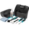 Image de Gardena Kit d'entretien robots : kit d'accessoires pour le nettoyage et l'entretien du robot tondeuse Gardena, avec tampon abrasif, brosses, spray nettoyant pour plastique et tournevis (4067-20)
