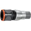 Image de Raccord d'arrosage de tuyau Premium 19 mm (3/4 Pouce) de Gardena : adaptateur pour robinets, résistant au gel, emballé (18256-50)