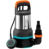 Image de GARDENA Pompe évac. subm. eaux claires/chargées 15000: pompe évacuation combinée, débit 15000 l/h, aspir. à plat jsq 1 mm et jsq granulom. 35 mm, 550 W (09048-20)