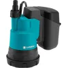 Image de Gardena Pompe immergée pour eaux claires sur batterie 2000/2 18V P4A - Kit prêt à l'emploi: Débit et pression élevés, Niveaux de puissance réglables, Filtre intégré (14600-20)