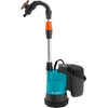 Image de Gardena Pompe pour collecteur d'eau de pluie sur batterie 2000/2 18V P4A - Kit prêt à l'emploi: Débit et pression élevés, Niveaux de puissance réglables, Protection contre la marche à sec (14602-20)