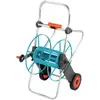 Image de GARDENA 02674-20 Metall 100 Dévidoir de tuyau sur roues nu 1 pc(s) gris, turquoise, orange