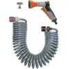 Image de GARDENA 04647-20 Set tuyau darrosage spiralé à  intérieur du tuyau=6.1 mm 10 m 1/4 pouce 1 pc(s) gris, orange