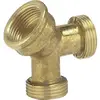 Image de GARDENA 07155-20 laiton Distributeur deau 2 voies 24,2 mm (3/4) (filet int.), 26,44 mm (3/4) (filet ext.), 26,44 mm (3/4) (filet ext.)