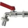 Image de Robinet de vidange à boisseau sphérique 1 GARDENA 07333-20 argent, rouge