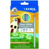 Image de Lyra Super Ferby L3721122 Etui de 12 crayons de coloriage triangulaires 6,25 mm Métallique Assortis