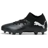Image de Puma Unisex Youth Future 7 Match Fg/Ag Jr Soccer Shoes, Puma Black-Puma White, 30 EU