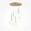Image de Maytoni Basic form Suspension E14, 5 sources lumineuses, MOD321PL-05G1,