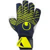 Image de uhlsport Football Gants de Gardien de But Prediction Soft Flex Frame - Gants de Gardien de But pour Enfants et Adultes avec Protection des Doigts, Marine/Blanc/Jaune Fluo, 9