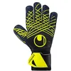 Image de uhlsport Gants de Gardien de But de Football Prediction Soft Pro, 9.5, Marine/Blanc/Jaune Fluo