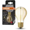 Image de Osram Vintage 1906® Classic A Fil LED lampe, E27, forme de piston, or, 1,8 W, 80lm, 2700k, lumière blanche chaude, consommation d'énergie très faible, longue durée de vie, filament magnétique