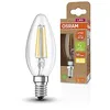 Image de Osram Superstar + Classic B Fil 40 LED lampe, E14, Mini-Tens Shape, 2,5 W, 470lm, 2700K, Lumière blanche chaude, technologie de filament LED, Efficacité énergétique Classe B