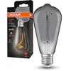 Image de Osram Lampe à LED Vintage 1906 avec teinte de fumée, 3,4 W, 100lm, formulaire Edison avec 64 mm de diamètre et socket E27, couleur de lumière blanche chaude, filaments non immobrables de durée de vie