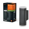 Image de LEDVANCE Lampe d’extérieur ENDURA CLASSIC IVE W, applique murale, GU10, gris foncé, aluminium, installation facile, diffuseur en verre ou en PMMA, classe de protection IP65, éclairage indirect