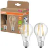 Image de OSRAM HOMELIGHTING 4099854253508 LED CEE A (A - G) E27 forme de poire 3.8 W = 60 W blanc chaud (Ø x H) 60 mm x 60 mm 2 pc(s)