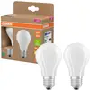Image de OSRAM HOMELIGHTING 4099854253522 LED CEE A (A - G) E27 forme de poire 3.8 W = 60 W blanc chaud (Ø x H) 60 mm x 60 mm 2 pc(s)