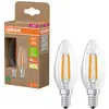 Image de OSRAM HOMELIGHTING 4099854255472 LED CEE A (A - G) E14 forme de flamme 2.2 W = 40 W blanc chaud (Ø x H) 35 mm x 35 mm 2 pc(s)