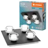 Image de LEDVANCE ORBIS Flame applique et avec LED, noir, 22W, 1400lm, 3000/4000K, réglabvia interrupteur mural (blanc froid/blanc chaud), protection IP44 contre les corps étrangers et les projections d'eau