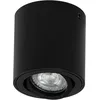 Image de Osram Spot Spot Surface Round pour montage au plafond, noir, culot GU10, peut être équipé d'une lampe normale ou intelligente, angle de faisceau flexible, protection IP20, boîtier de haute qualité