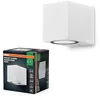 Image de Osram Applique d'extérieur ENDURA Classic Square Down, blanche, culot GU10 (max 35W), peut être équipée d'une lampe normale ou intelligente, types down ou up/down, protection IP44