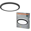 Image de Osram Plafonnier ORBIS Ultra Slim 235mm, noir, 15W, 1640lm, lumière blanche chaude homogène (3000K) + rétro-éclairage, gradation en trois étapes via interrupteur mural, ultra-slim, protection IP20