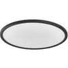 Image de Osram Plafonnier ORBIS Ultra Slim 400mm, noir, 22W, 2720lm, lumière blanche chaude homogène (3000K) + rétro-éclairage, gradation en trois étapes via interrupteur mural, ultra-slim, protection IP20