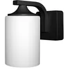 Image de Osram Applique murale ENDURA Classic, noire, E27, IP43, boîtier en aluminium, diffuseur en verre, adaptée aux espaces extérieurs, sans ampoule