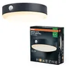Image de Osram Applique murale solaire ENDURA Style Tossa, lumière blanc chaud (3000K), capteur intégré, utilisable sans alimentation, durée de combustion jusqu'à huit heures, protection IP44, noir