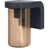Image de Osram Applique extérieure Amber E27, applique vintage avec boîtier en aluminium gris foncé, protection IP44, antichoc IK03, pour terrasse et balcon