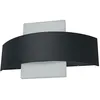 Image de Osram ENDURA Style Shield Square luminaires extérieurs LED avec émission de lumière en haut et en bas en gris foncé en aluminium, protection IP44, pour façades/entrées