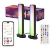 Image de Osram Lampadaire LED SMART+ WIFI, petit, noir, 2x 2,5W, 2x 480lm, lumière blanche et colorée réglable, intensité variable, fonction DIY et rythme musical, longue durée de vie, contrôlable par
