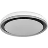 Image de Osram Plafonnier LED SMART + WIFI, blanc/noir, 32 W, 3 400 lm, fonction lumière blanche, intensité variable, effet lumineux dynamique Magic RGB, longue durée de vie, installation facile, contrôlable