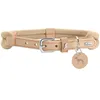 Image de HUNTER Collier pour Chien Malia, Couleur : Beige/Naturel, en Corde Souple et Cuir Robuste, léger, résistant, Look Moderne et élégant, Couleurs fraîches, fabriqué en Allemagne, Taille : 45