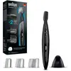Image de Braun Precision Trimmer Tondeuse Électrique Homme Barbe de Précision, Noir, Les deux sabots de coupe confèrent une coupe flexible et précise, PT5010