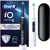 Image de 'Oral-B iO Lot de 5 brosses à dents électriques avec technologie magnétique, 2 brosses, 5 modes de nettoyage, affichage LED et étui de voyage, noir mat