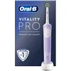 Image de Oral-B Vitality Pro Brosse À Dents Électrique Violette, 1 Brossette & Vitality Pro Brosse À Dents Électrique Noire, 1 Brossette
