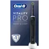 Image de Oral-B Brosse à Dents Electriques Vitality Pro, avec Brossette de Rechange, Noire   3 Modes de Brossage dont Sensibilité pour les Gencives, Minuteur Intégré, Chargeur