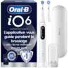 Image de Oral-B iO6 Brosse à Dents Électrique White   Protection Gencives avec Capteur de Pression Intelligent et Lumineux, Écran Interactif, 5 Modes dont Soin des Gencives, Étui de Voyage