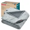 Image de Beurer HD 75 Nordic Grey Couverture chauffante, Face supérieure/inférieure en matériau recyclé, Douce et Moelleuse, 6 Niveaux de température, Lavable en Machine, 180 x 130 cm, Gris