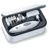 Image de Sanitas SMA 35 Set De Manucure/pédicure Ã lectrique | Avec 7 Embouts Professionnel Pour Le Soin Des Ongles | Blanc/argent