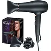 Image de Beurer HC 50 Sèche-Cheveux Fonction Ionique, 2200 watts, avec Buse de Coiffage et Diffuseur de volume - Noir / Rosé